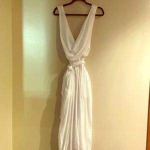 Lightweight white summer jumpsuit Free People